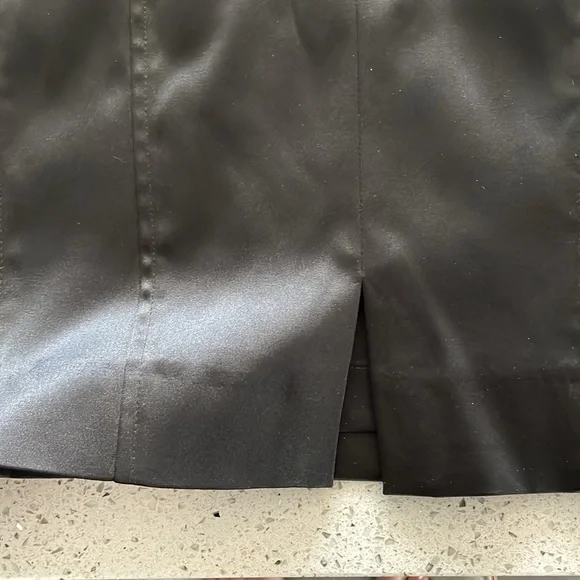 White House Black Market formal strapless dress. Size 10. Black and pink. - Picture 4 of 7